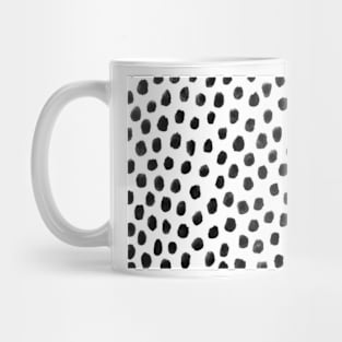 Trendy Black Polka Dots Mug